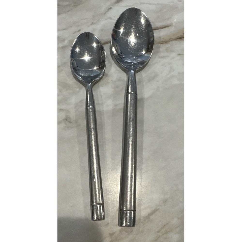 1 Teaspoon Spoon 1 Tablespoon Cambridge Tripoli II Sand Stainless Glossy‎ Dots
